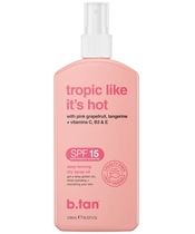 b.tan Tropic Like It's Hot SPF15 Tanning Oil Spray 236 ml 
