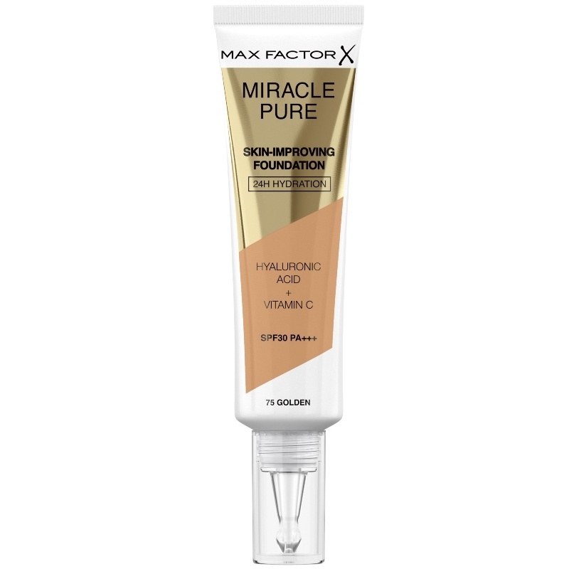 Flydende makeup foundation Max Factor Miracle Pure 75-golden SPF 30 (30 ml)
