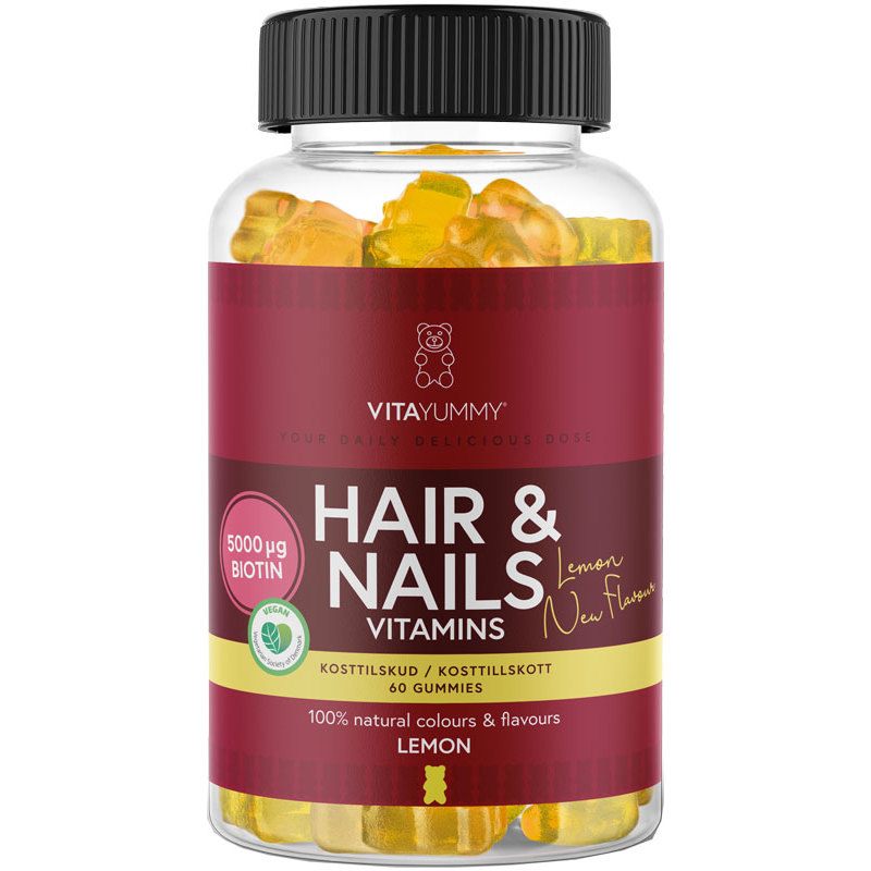 VitaYummy Hair & Nails Lemon 60 Pieces