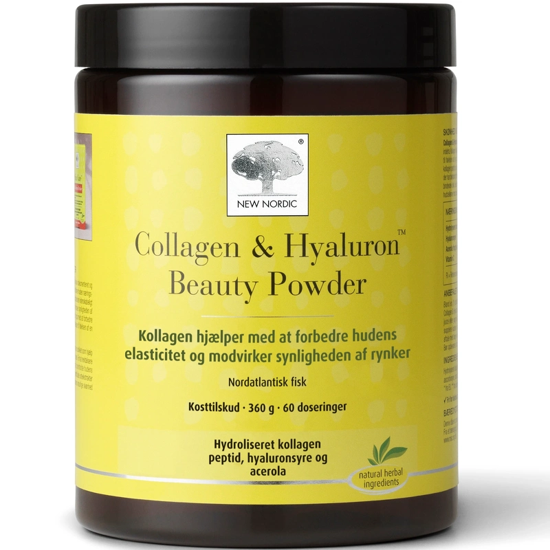 Vintilbud New Nordic Collagen Hyaluron Beauty Powder 360 gr. køb billig