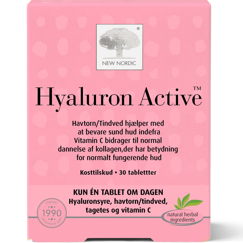 Skin Care Hyaluron Active - 30 tabletter - New Nordic