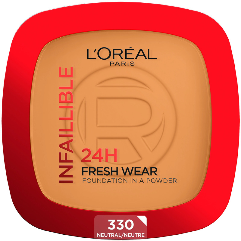 L'Oréal Paris Infaillible 24H Fresh Wear Foundation in a Powder 330 Warm Undertone - 9 g