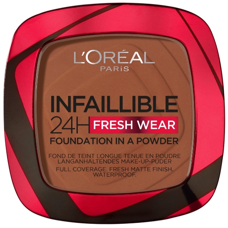 L'Oreal Paris Infaillible 24h Fresh Wear Powder Foundation 9 gr. - 375 Deep Amber
