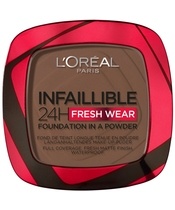 L'Oréal Paris Infaillible 24h Fresh Wear Powder Foundation 9 gr. - 390 Ebony