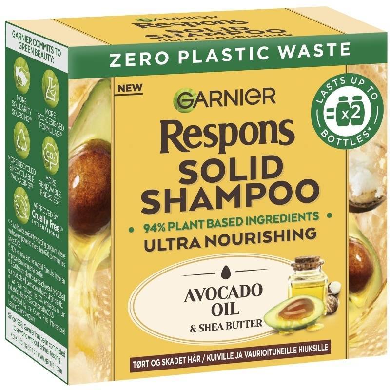 Garnier Respons Solid Shampoo Avocado Oil & Shea Butter 60 gr. thumbnail