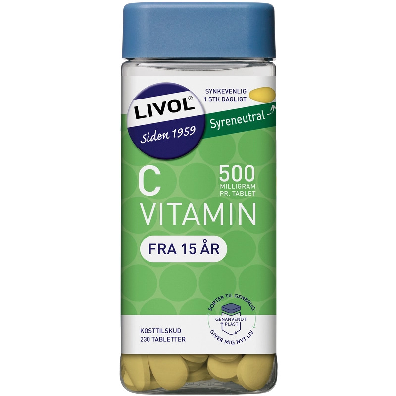 Billede af Livol C-vitamin 230 Pieces hos NiceHair.dk