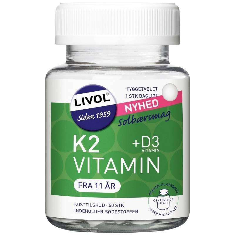 Livol K2 vitamin +D3 50 Pieces thumbnail