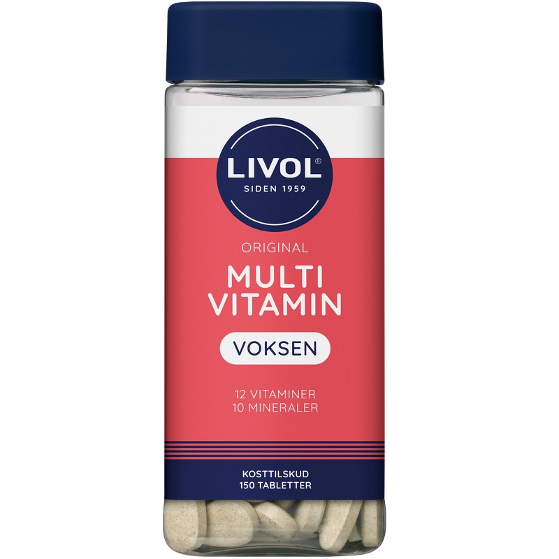 Vintilbud Livol Multivitamin Voksen 150 Pieces køb billig