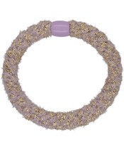 By Stær BRAIDED Hairtie - Fluffy Light Purle/Gold