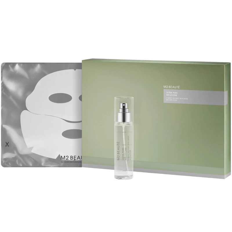 M2 Beauté Ultra Pure Solutions Hybrid Second Skin Brown Alga Mask 5 pieces