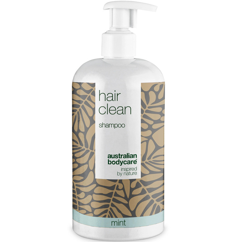 Tea Tree shampoo til skæl og tør hovedbund â Shampoo mod Skæl, kløende hovedbund og fedtet hår - Mint / 500 ml