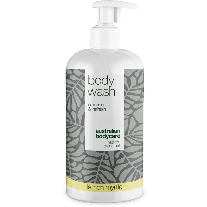 Body Wash med Tea Tree Oil â Showergel til daglig pleje og mod bumser og uren hud på kroppen - Lemon / 500 ml