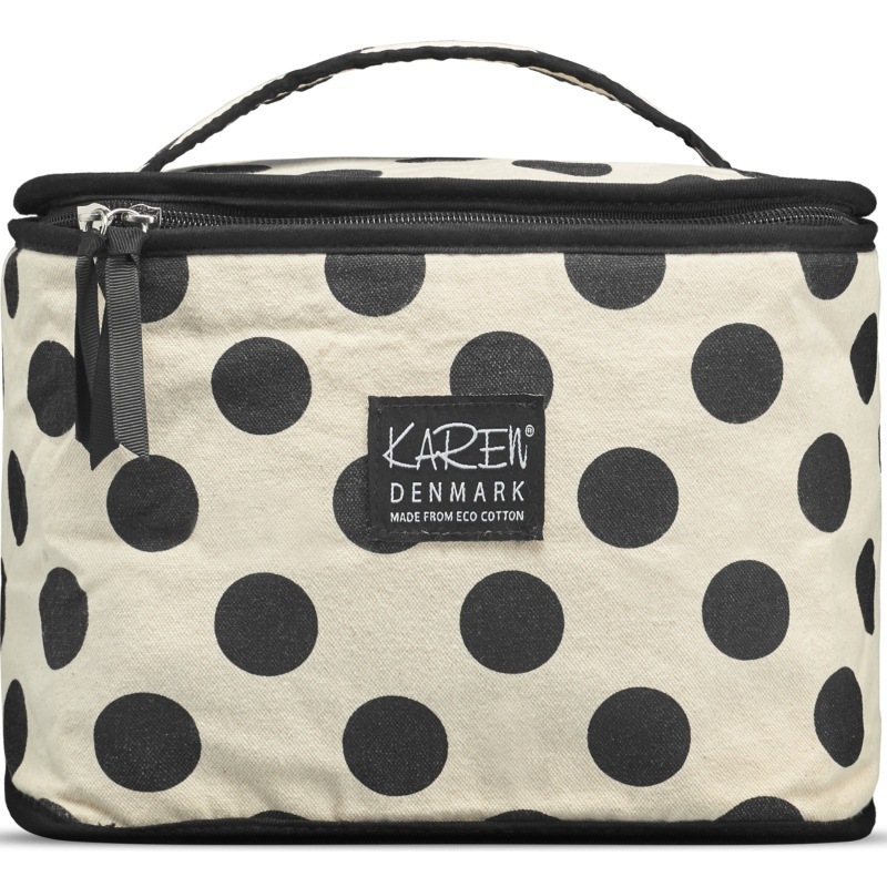 Gillian Jones Karen Beauty Box ECO Cotton - Beige With Black Dots 10072-95 thumbnail