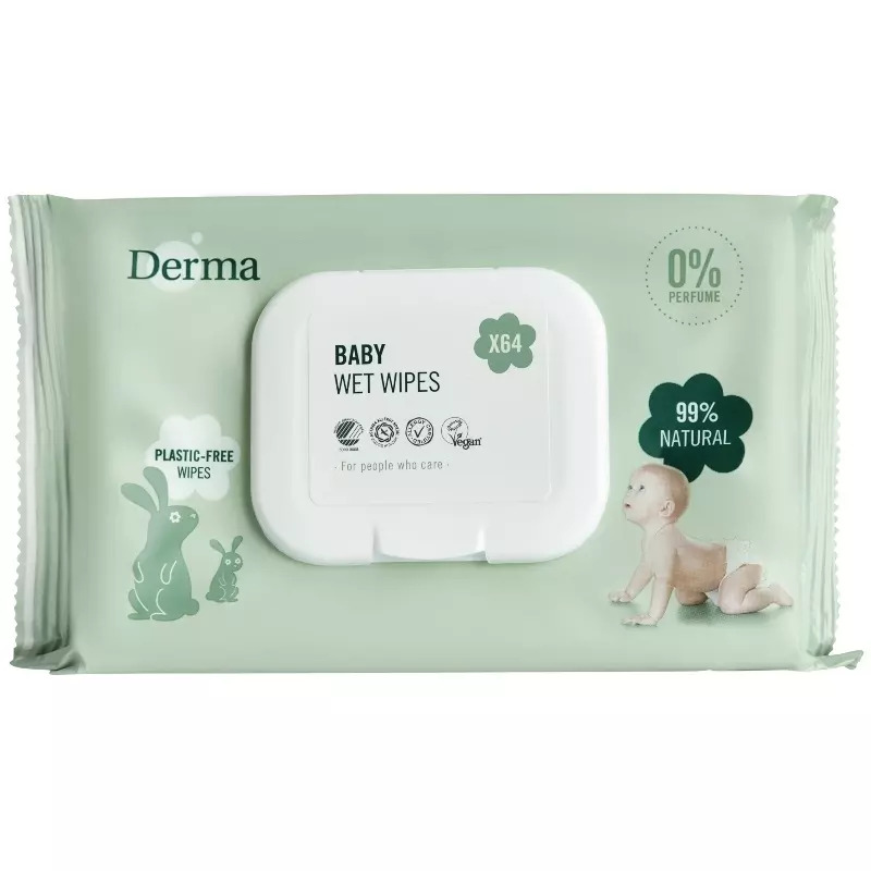 Derma Eco baby vådserviet - 64 stk - Derma - DISCOUNT PRIS