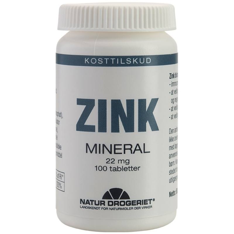 Natur Drogeriet Zink 22 mg 100 Pieces thumbnail