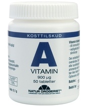 Natur Drogeriet A-Vitamin 900 ug 50 Pieces
