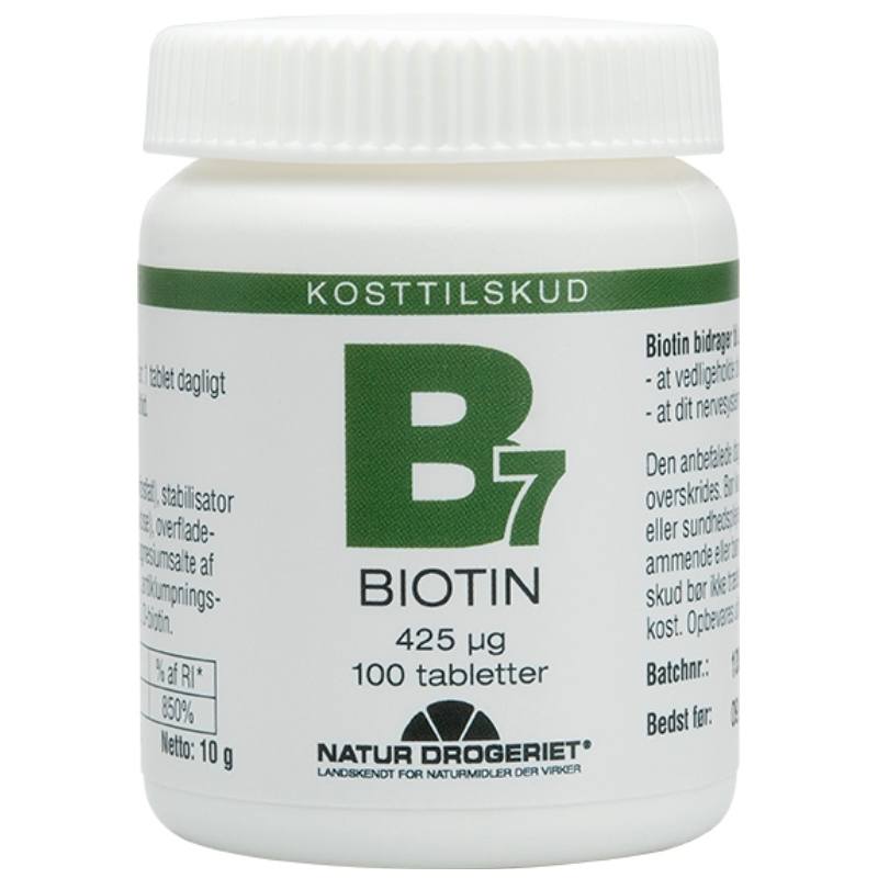 Natur Drogeriet B7 Biotin 425 ug 100 Pieces thumbnail