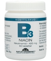 Natur Drogeriet B3 Niacin 420 mg 50 Pieces