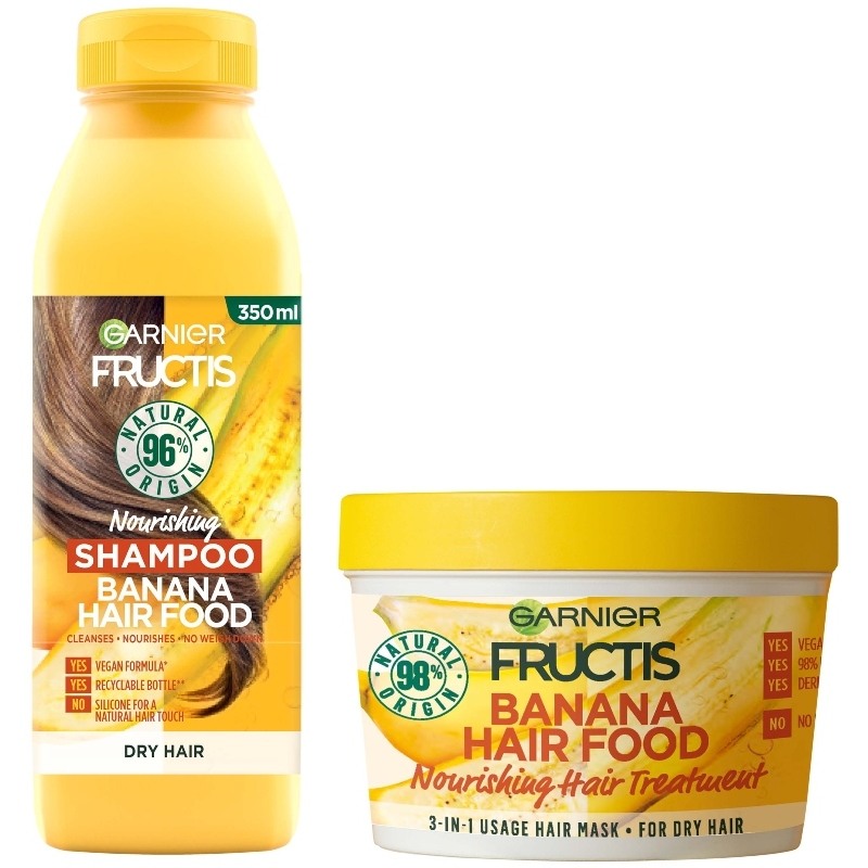 Garnier Fructis Hair Food Banana Set 350 + 390 ml thumbnail