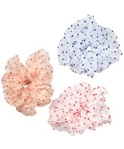 Beck Söndergaard Lyna Scrunchie - Multi Organza 3 Pieces (U)