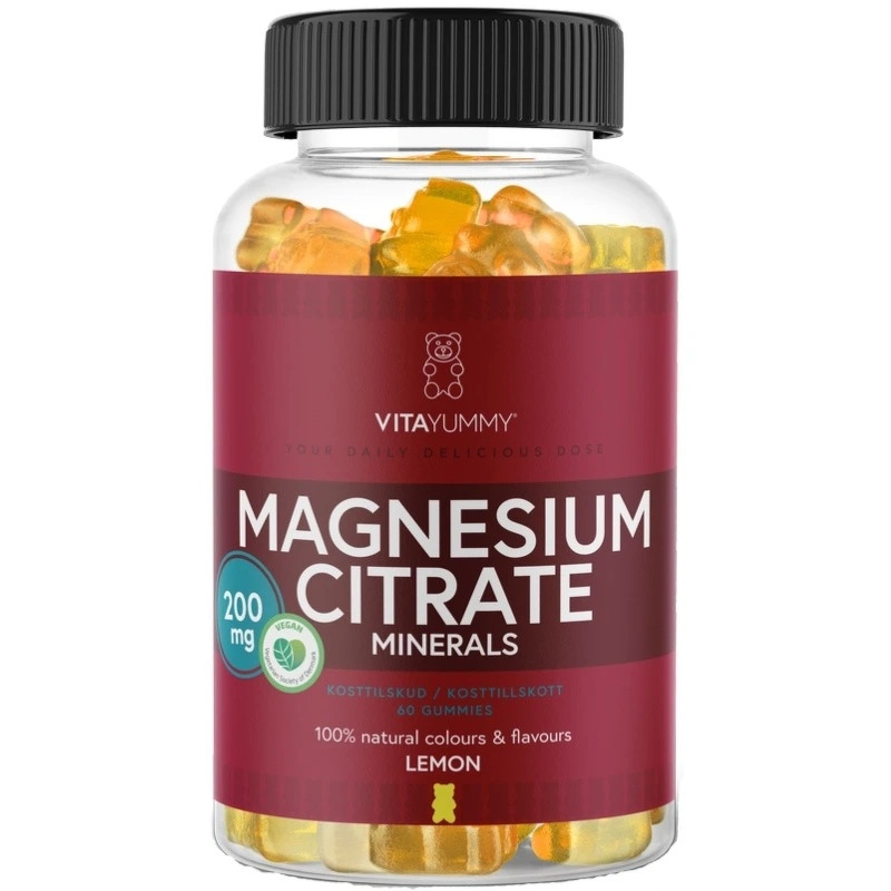 VitaYummy Magnesium Citrate, Lemon, 60 Gummies