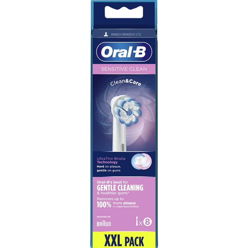 Oral-B Sensitive Clean Brush Heads 8 Pieces thumbnail
