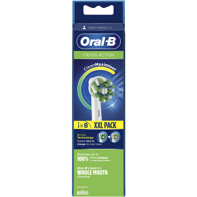 Oral-B Cross Action Brush Heads 8 Pieces