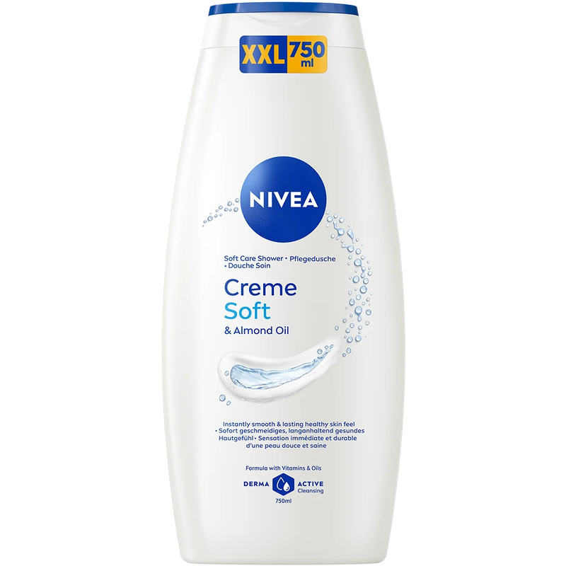 Nivea Soft Care Shower Creme Soft & Almond Oil 750 ml