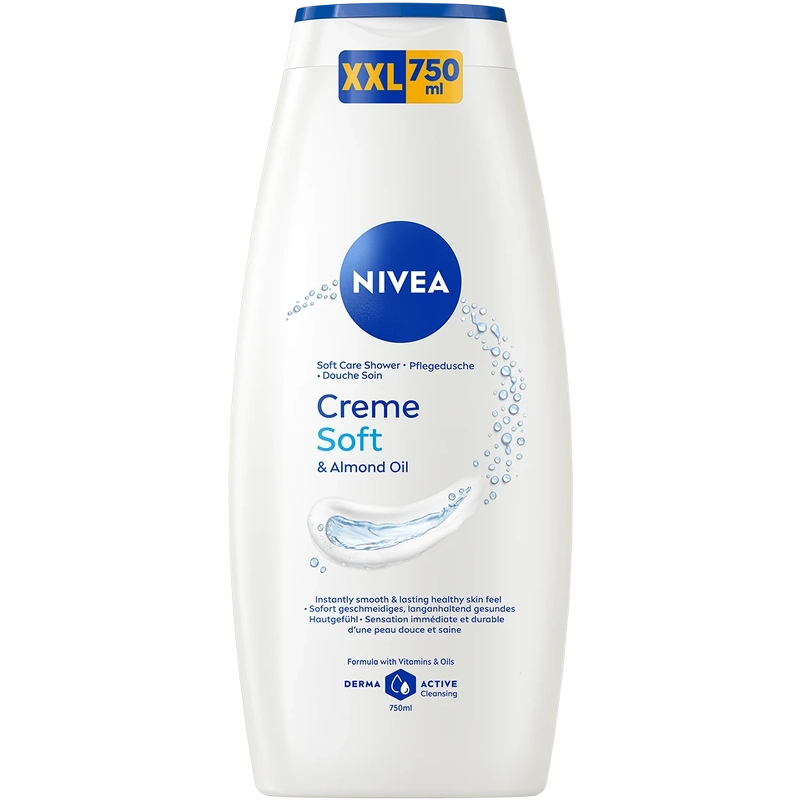 Nivea Soft Care Shower Creme Soft & Almond Oil 750 ml