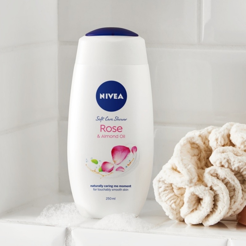 Nivea Soft Care Shower 750 ml Rose & Almond Oil