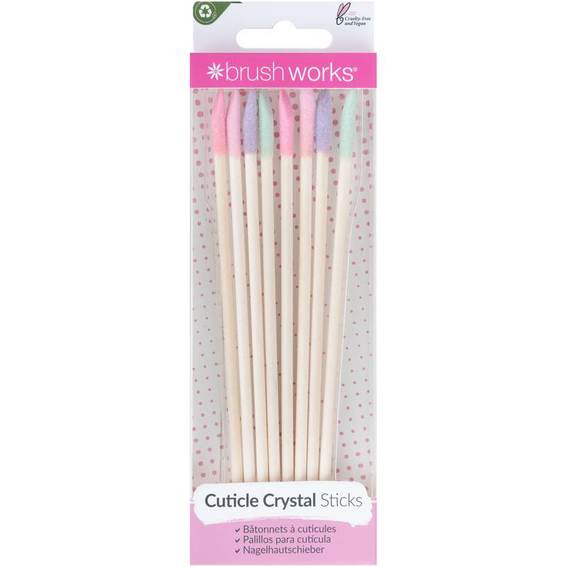 Brushworks Cuticle Crystal Sticks 8 Pieces thumbnail
