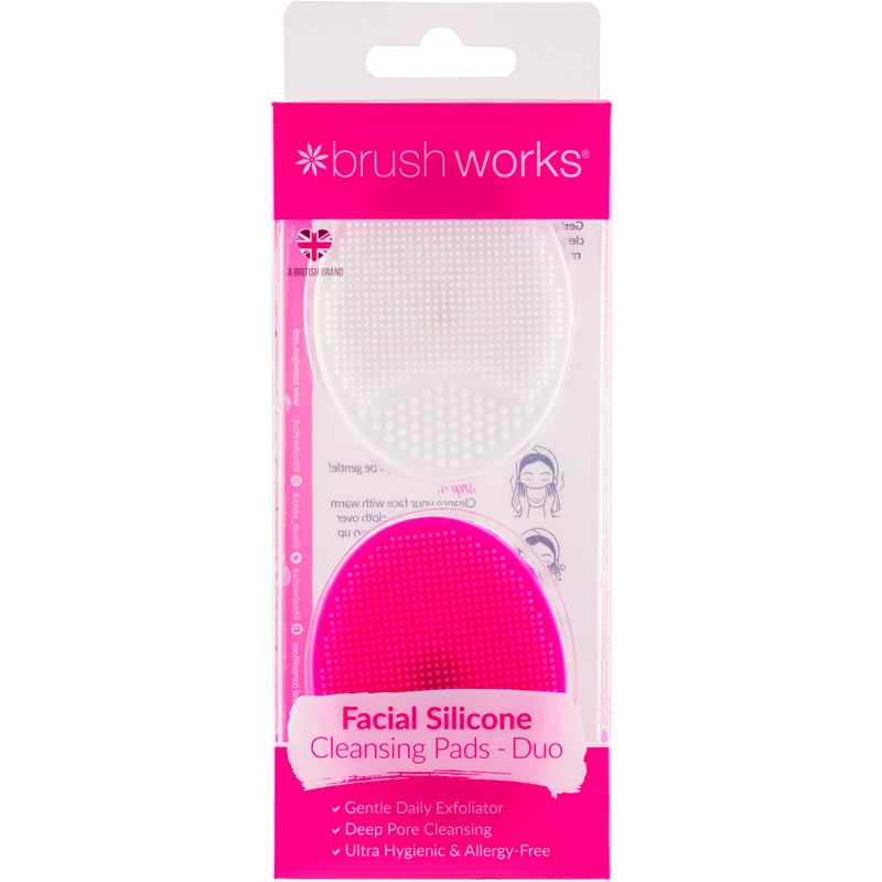 Brushworks Silicone Facial Cleansing Pads 2 Pieces thumbnail