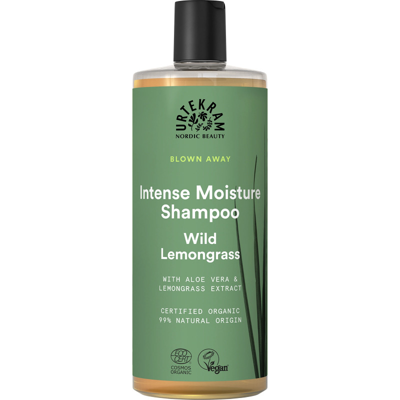 Urtekram Blown Away Intense Moisture Shampoo Wild Lemongrass 500 ml
